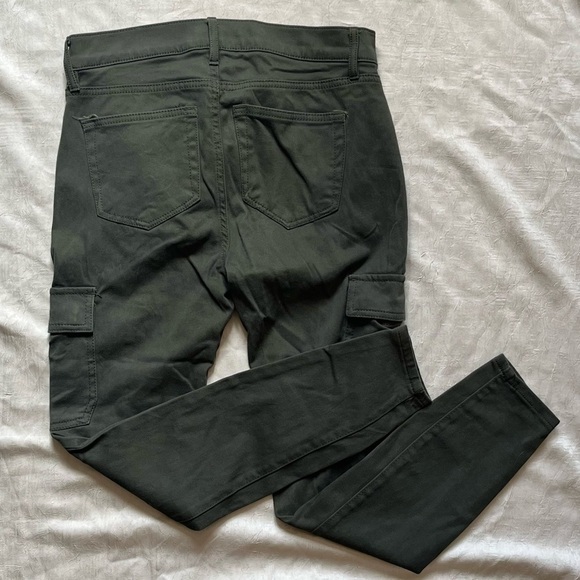 LOFT Dark Green Utility Pants - Picture 5 of 8